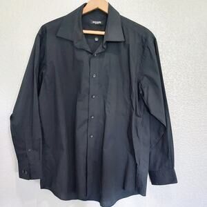 Pierre Cardin Black Long Sleeve Button Up Size L